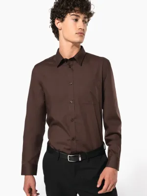 Men's easy-care polycotton poplin shirt