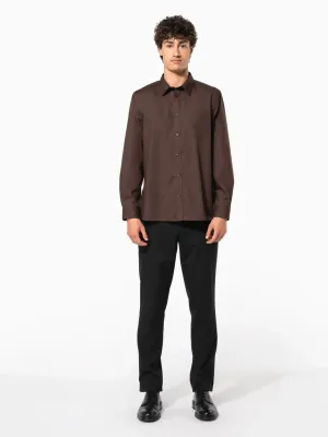 Men's easy-care polycotton poplin shirt