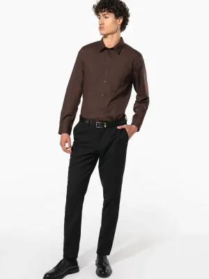 Men's easy-care polycotton poplin shirt