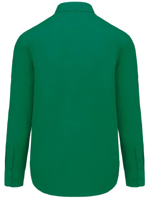 Men's easy-care polycotton poplin shirt – Kelly Green