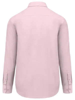 Men's easy-care polycotton poplin shirt – Pale Pink