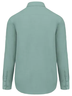 Men's easy-care polycotton poplin shirt – Sage
