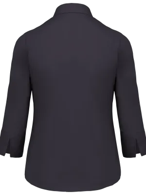 Chemise popeline polycoton manches 3/4 entretien facile femme – Zinc