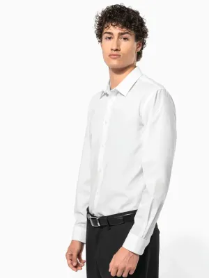 Men’s poplin easy care polycotton shirt