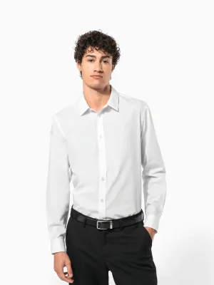 Men’s poplin easy care polycotton shirt