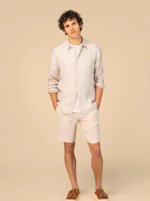 Men's striped linen shirt