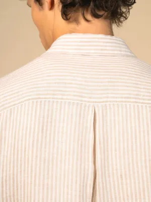 Men's striped linen shirt