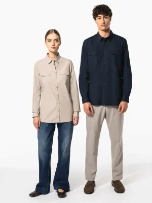 Ladies' long sleeved safari shirt