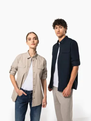Ladies' long sleeved safari shirt