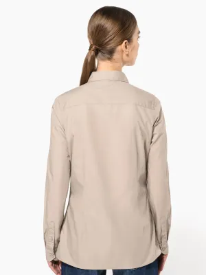 Ladies' long sleeved safari shirt