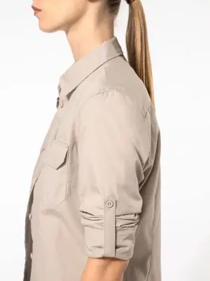 Ladies' long sleeved safari shirt