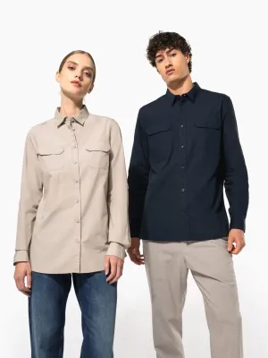 Ladies' long sleeved safari shirt