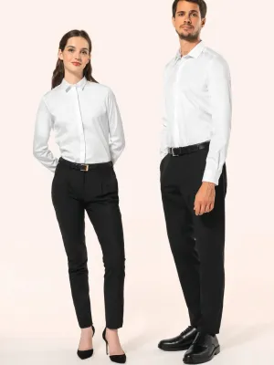Ladies' long-sleeved twill shirt