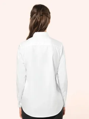 Ladies' long-sleeved twill shirt