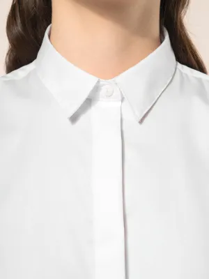Ladies' long-sleeved twill shirt