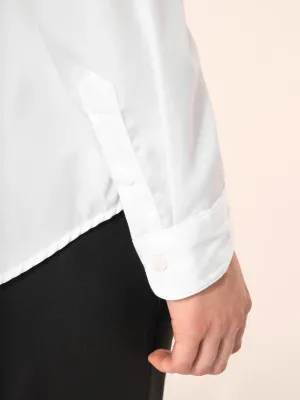 Ladies' long-sleeved twill shirt