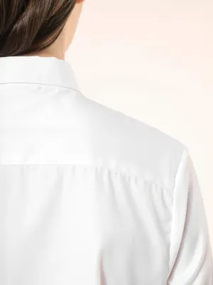 Ladies' long-sleeved twill shirt