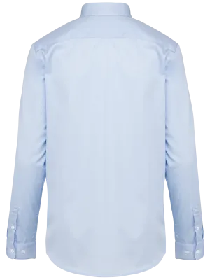 Ladies' long-sleeved twill shirt – Essential Light Blue