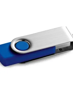 CLAUDIUS 8GB. Clé USB 8GB avec attache en métal – Bleu