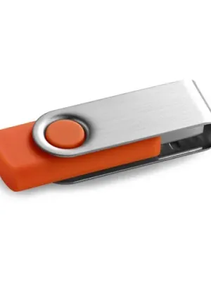 CLAUDIUS 8GB. Clé USB 8GB avec attache en métal – Orange