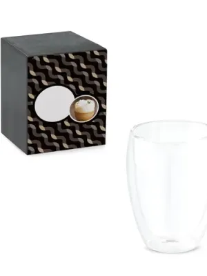 MACHIATO CUP. Borosilicate glass cup 350 mL