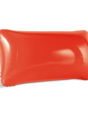 TIMOR. Coussin de plage gonflable en PVC opaque – Rouge