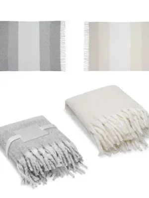 COMFY. Couverture en polyester recyclé (100% rPET) (300 g/m²), au toucher mohair