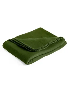 GALLIOT. Couverture polaire (180 g/m²) en polyester recyclé (100% rPET) – Vert foncé
