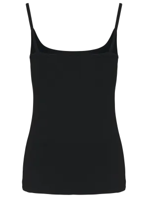 Ladies' strappy tank top – Black