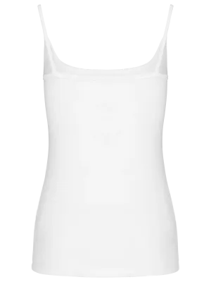 Ladies' strappy tank top – White