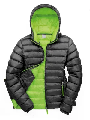 Women's Snowbird Hooded Jacket – Black / Lime