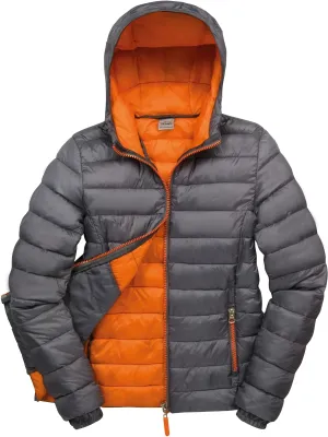 Women's Snowbird Hooded Jacket – Grey / Orange