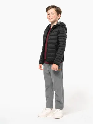 Kids' lightweight hooded padded jacket