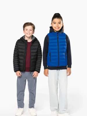 Kids' lightweight hooded padded jacket