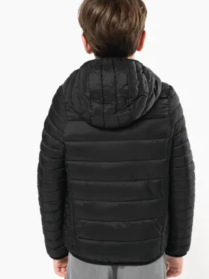 Kids' lightweight hooded padded jacket
