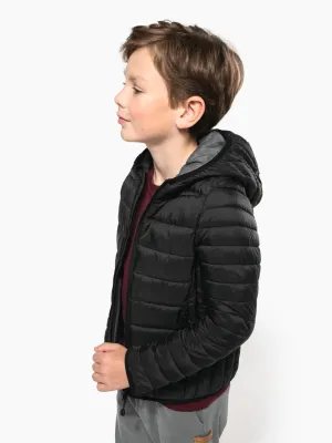 Kids' lightweight hooded padded jacket