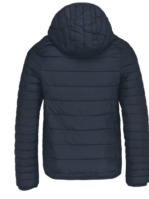 Kids' lightweight hooded padded jacket – Navy