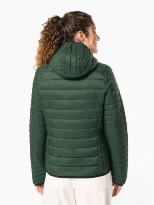 Ladies' lightweight hooded padded jacket