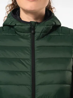 Ladies' lightweight hooded padded jacket