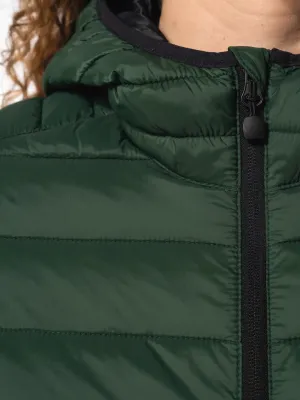 Ladies' lightweight hooded padded jacket
