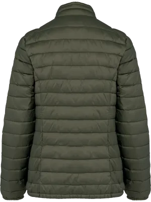 Doudoune légère écoresponsable femme – Organic Khaki