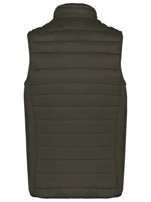 Men’s lightweight sleeveless padded jacket – Dark Khaki