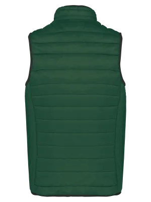 Men’s lightweight sleeveless padded jacket – Forest Green
