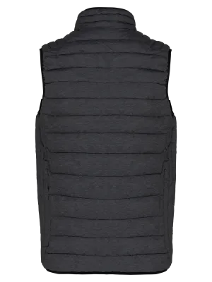 Men’s lightweight sleeveless padded jacket – Marl Dark Grey
