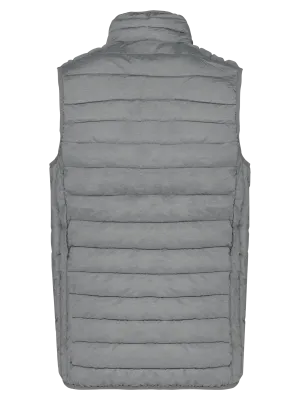 Men’s lightweight sleeveless padded jacket – Marl Silver