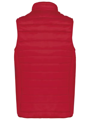 Men’s lightweight sleeveless padded jacket – Red