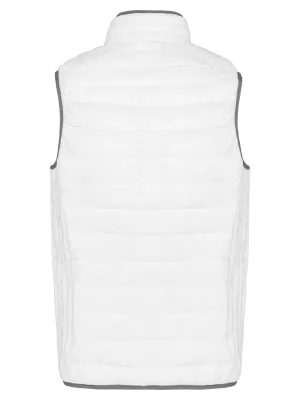 Men’s lightweight sleeveless padded jacket – White