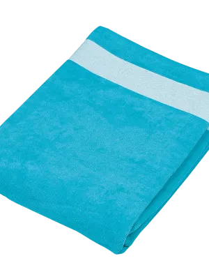 Drap de plage – Turquoise / White