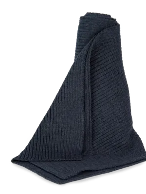 Écharpe à maille côtelée – Navy