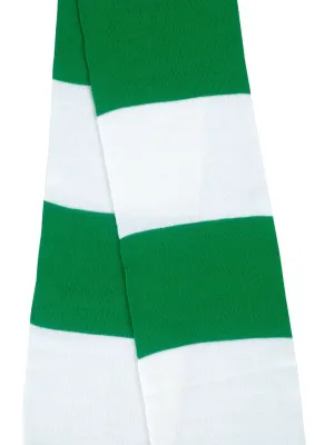 Écharpe bicolore "Team" – Kelly Green / White